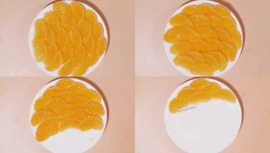 蜜橘果肉高清在线视频素材下载