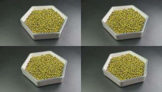 食品绿豆豆子食品旋转展示高清在线视频素材下载
