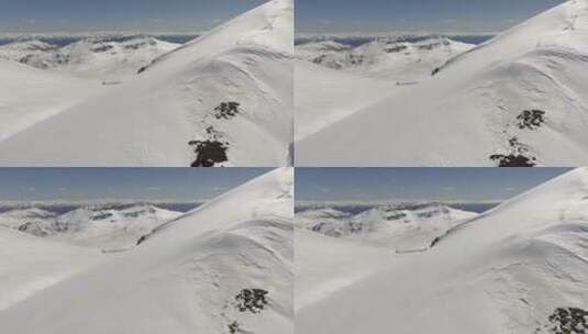 飞过雪山高清在线视频素材下载