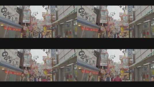 日本街道大阪新世界商店街高清在线视频素材下载