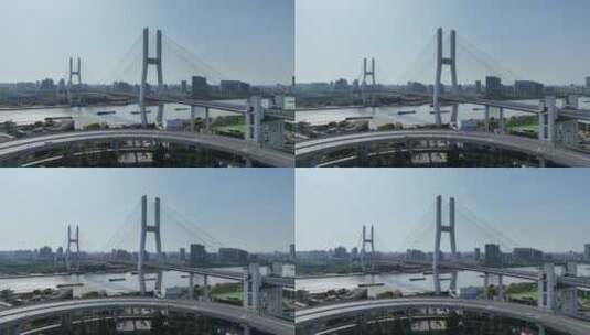 浦东封城南浦大桥高清在线视频素材下载
