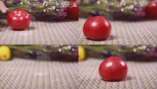 【镜头合集】一颗西红柿高清在线视频素材下载