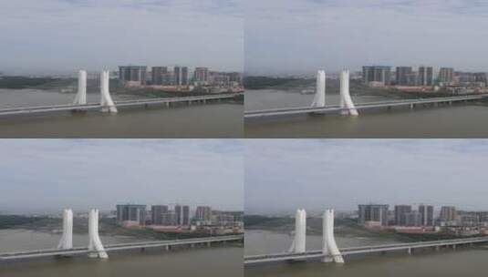 城市桥梁航拍高清在线视频素材下载