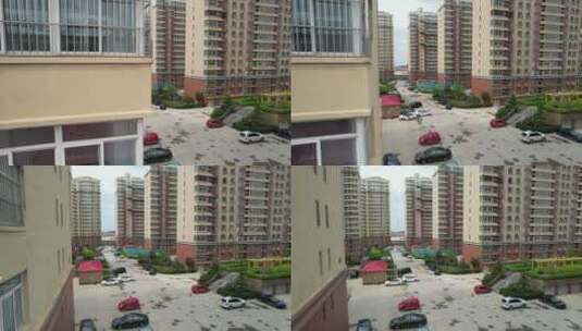 高阳县航拍城市空镜高清在线视频素材下载