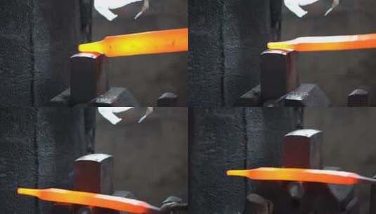铁匠练刀高清在线视频素材下载