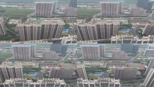 广州海珠豪宅航拍高清在线视频素材下载