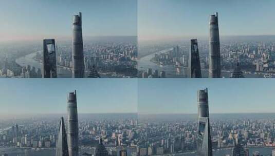 上海陆家嘴上海中心大厦高清在线视频素材下载