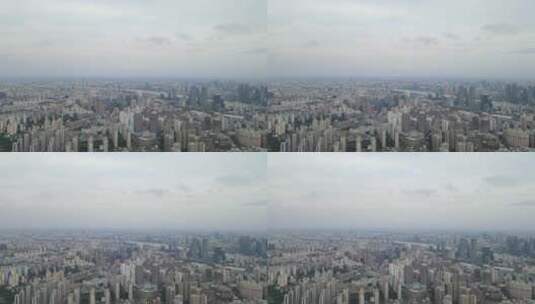 上海虹口区全景4K航拍高清在线视频素材下载