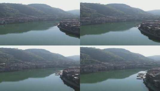 旅游景区贵州舞阳河风景区竖屏航拍高清在线视频素材下载