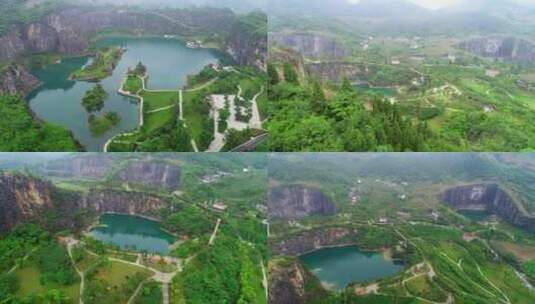 重庆市渝北区矿山公园矿石公园高清在线视频素材下载