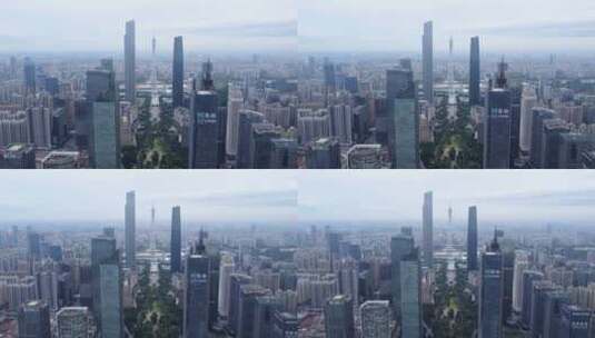 珠江新城中轴线高清在线视频素材下载