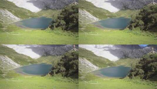 香格里拉拉萨高山湖泊高清在线视频素材下载