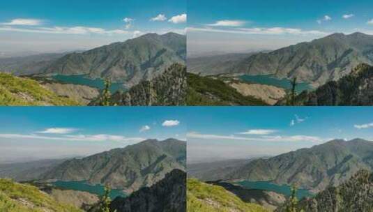 新疆 天池 天山山脉 冰碛湖高清在线视频素材下载