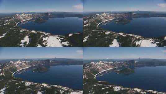 湖景和山脉景观高清在线视频素材下载