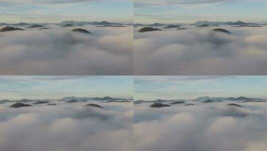 大气唯美山顶俯瞰云海涌动高清在线视频素材下载