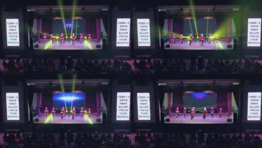 义乌乡村文化礼堂街舞表演高清在线视频素材下载