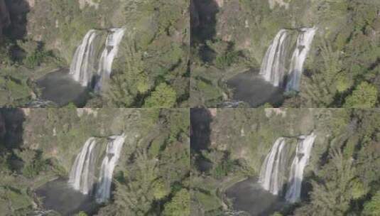 云南石林大叠水瀑布4K高清在线视频素材下载
