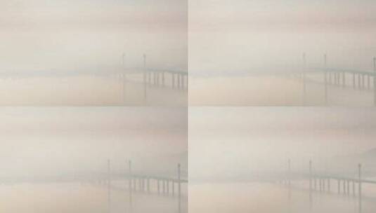 中国山水4K 唯美意境 江东大桥高清在线视频素材下载