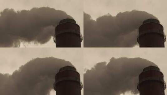 烟囱空气污染高清在线视频素材下载
