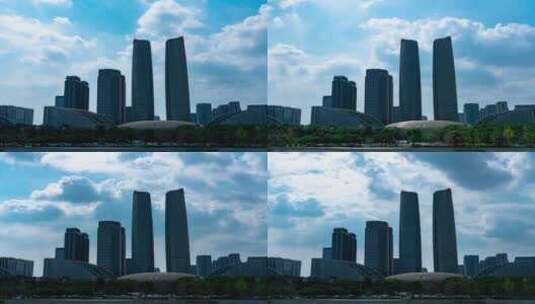 航拍风光高清城市高楼大厦高清在线视频素材下载