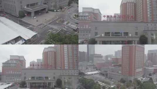 湘雅医院冬季高清在线视频素材下载