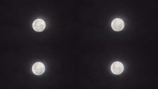 夜晚的超级月亮月亮表面高清在线视频素材下载