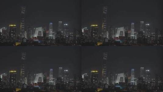 城市夜景 办公楼夜景高清在线视频素材下载