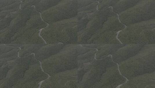 皖南山脊天路航拍4k灰度素材高清在线视频素材下载