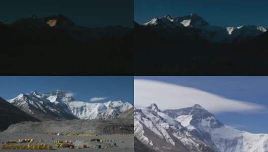 珠峰风光延时摄影4k原素材高清在线视频素材下载