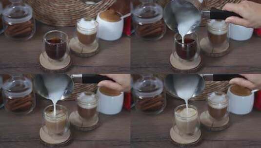 制作咖啡的过程高清在线视频素材下载