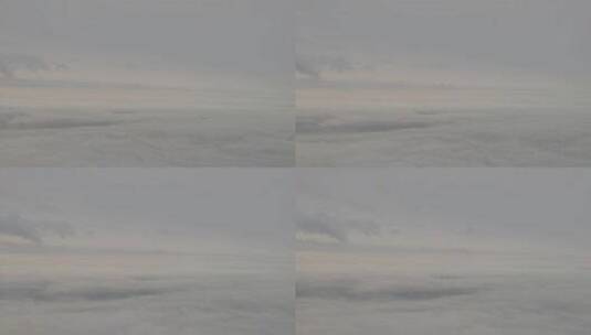飞机窗外的云海风光高清在线视频素材下载