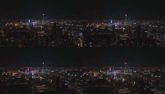 4K外滩夜景城市航拍高清在线视频素材下载