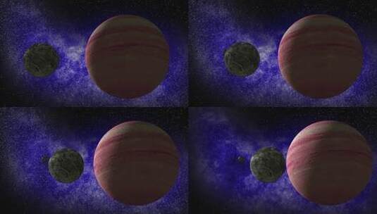 太空星云行星陨石银河星球动画 (12)高清在线视频素材下载