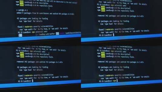 开发人员在计算机屏幕上查看超文本标记语言代码高清在线视频素材下载