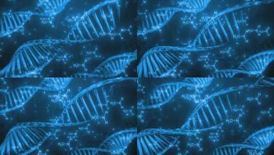 3d 现代医学 DNA 旋转动画背景4K (3)高清在线视频素材下载