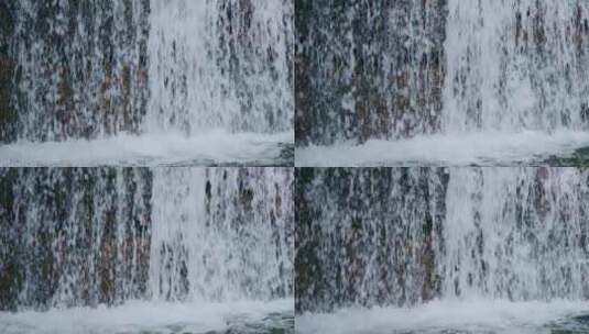 小瀑布流水水花高清在线视频素材下载