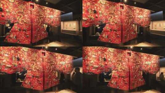 深圳博物馆苏绣艺术文献展高清在线视频素材下载