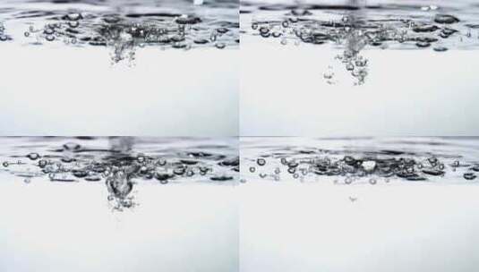 水中的气泡高清在线视频素材下载