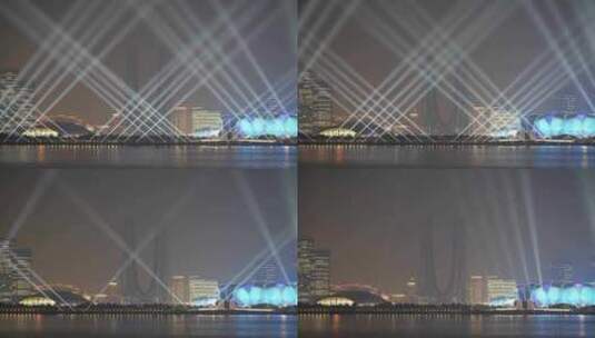 杭州亚运会奥体中心灯光秀高清在线视频素材下载