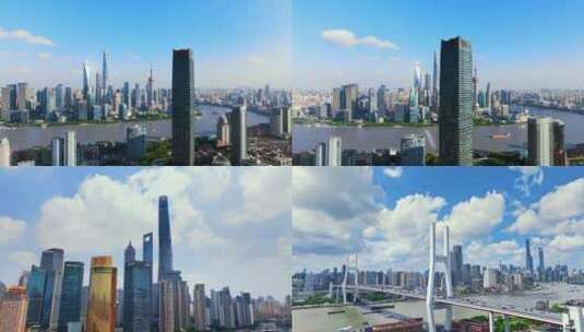 4k 航拍上海 地标2023年高清在线视频素材下载