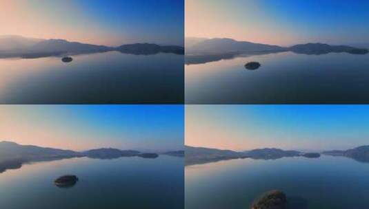 浙江省余姚市四明湖的自然风光高清在线视频素材下载