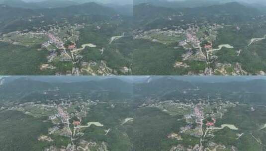航拍福州寿山村寿山石山脉高清在线视频素材下载