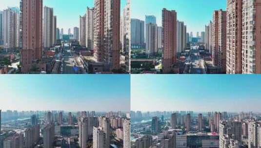 城市高楼，繁华都市，城市发展，房地产小区高清在线视频素材下载