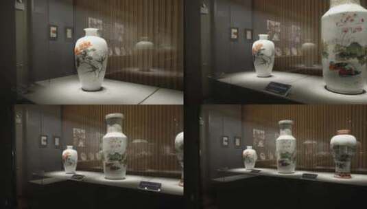 景德镇中国瓷器博物馆陶瓷空镜运镜高清在线视频素材下载