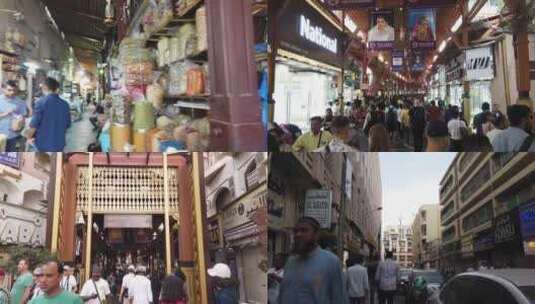 阿联酋 迪拜 黄金市场 中东 阿拉伯高清在线视频素材下载