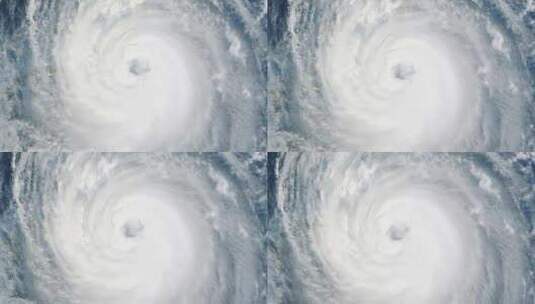 地球高空俯瞰飓风形成漩涡高清在线视频素材下载