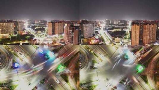 城市夜晚车路高清在线视频素材下载
