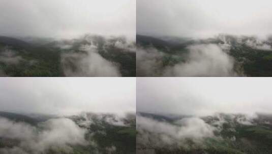 山林中的云雾缭绕高清在线视频素材下载