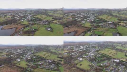 爱尔兰多尼戈尔郡阿尔达拉的鸟瞰图高清在线视频素材下载