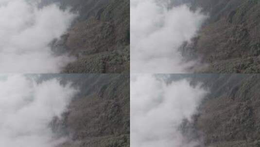 贵州高原日出云海下的森林风景风光高清在线视频素材下载